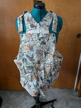 Marvel Denim Overall Shorts
